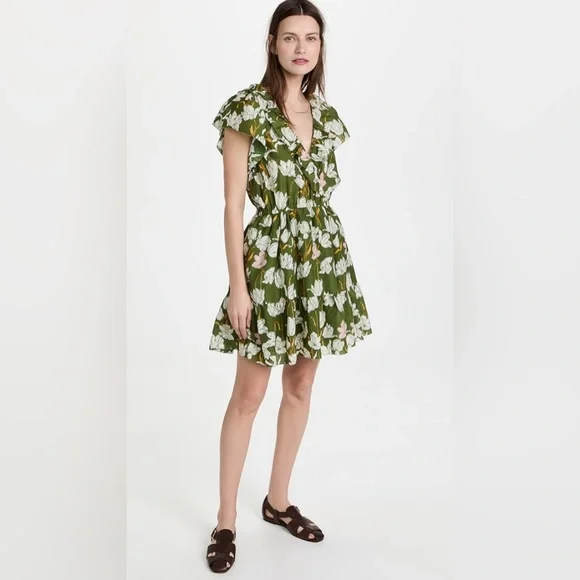 green emerald velvet dress Sarah Bird Mini Dress Minty Green / Small main image 0